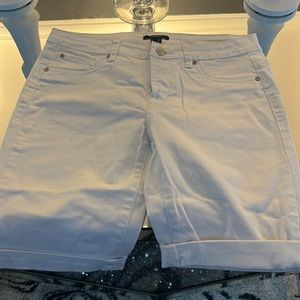 white jean shorts